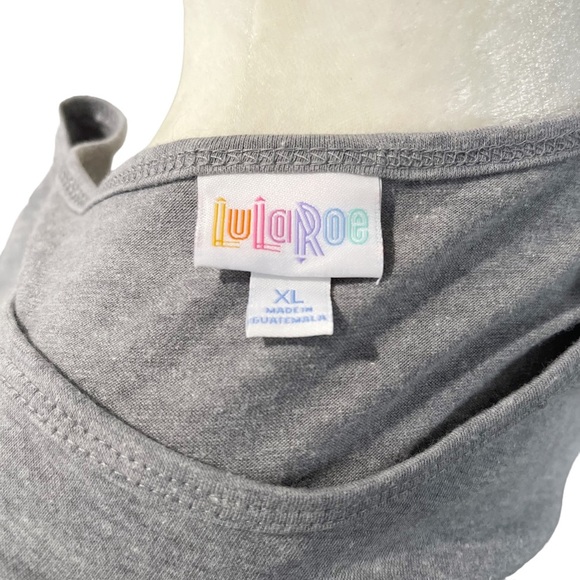 NWT LuLaRoe (LLR) Irma Woman’s XL Solid Light Grey Color Hi-Low - Picture 5 of 6